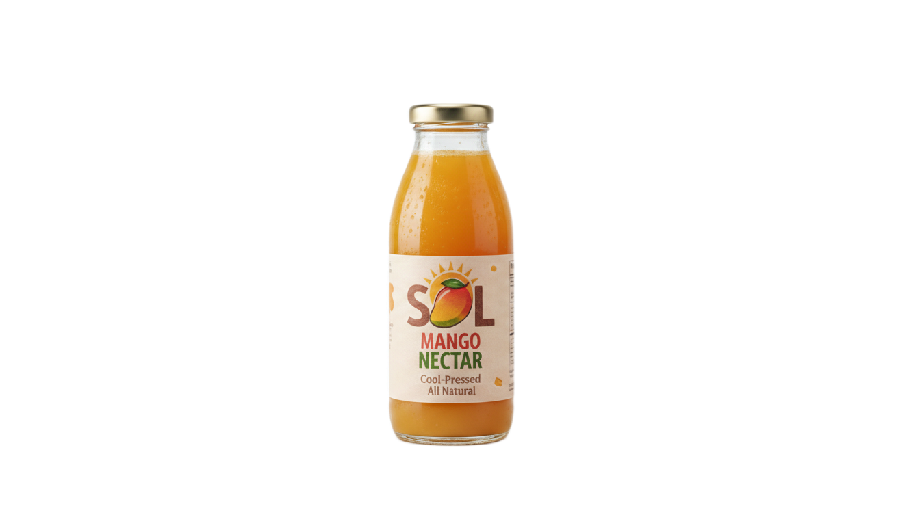 SOL Mango Nectar bottle