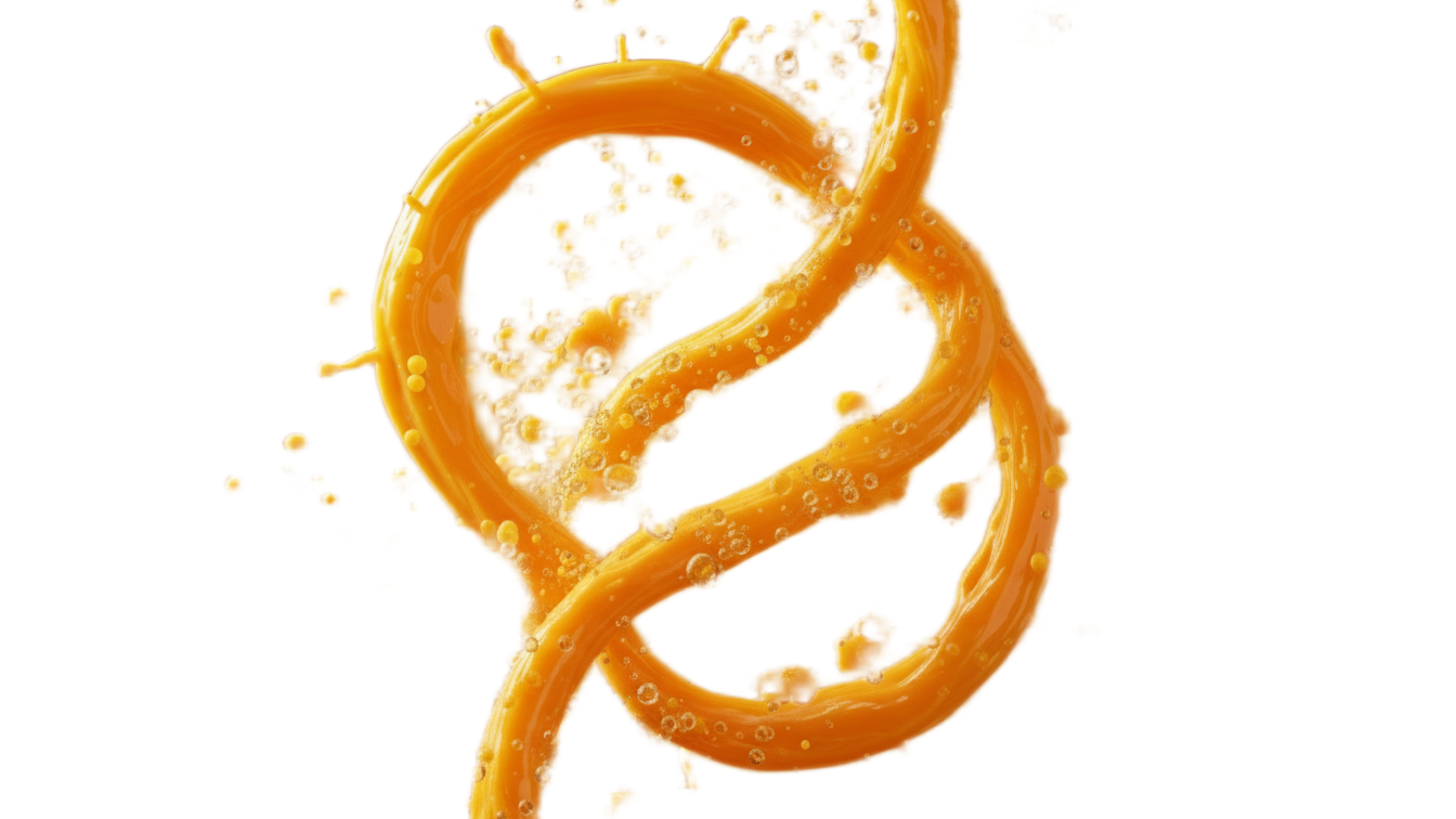 Mango juice splash